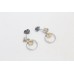 Earrings Silver 925 Sterling Dangle Drop Womens Golden Topaz Stone Handmade B262